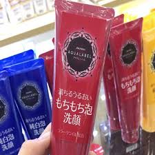 Sữa rửa mặt dưỡng ẩm Shiseido Aqualabel milky mousse foam màu đỏ