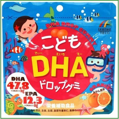Kẹo bổ sung DHA cho bé Unimat Riken của Nhật Bản