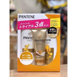 Bộ dầu gội Pantene Pro V màu vàng set 3 của Nhật