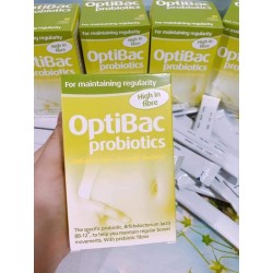 Men vi sinh OptiBac Probiotics xanh lá 30 gói đặc trị táo bón của Anh