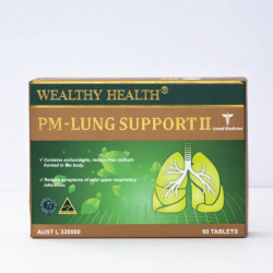 Viên Uống Bổ Phổi WEALTH HEALTH PM – LUNG SUPPORT II Hộp 60 viên