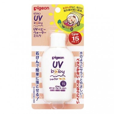Kem chống nắng Pigeon UV Baby Water Milk SPF 15/PA+++