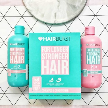 Bộ dầu gội Xả HairBurst For Longer Stronger cải thiện rụng tóc