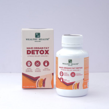 Viên Uống Thải Độc Mỡ Nội Tạng Wealthy Healthy Maxi Organ Fat Detox Stress Relief Immune+ Hộp 60 viên