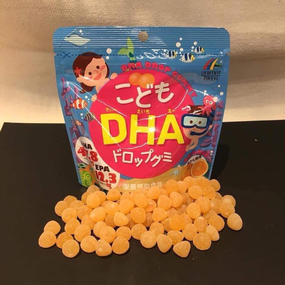 kẹo bổ sung DHA cho bé Unimat Riket của Nhật